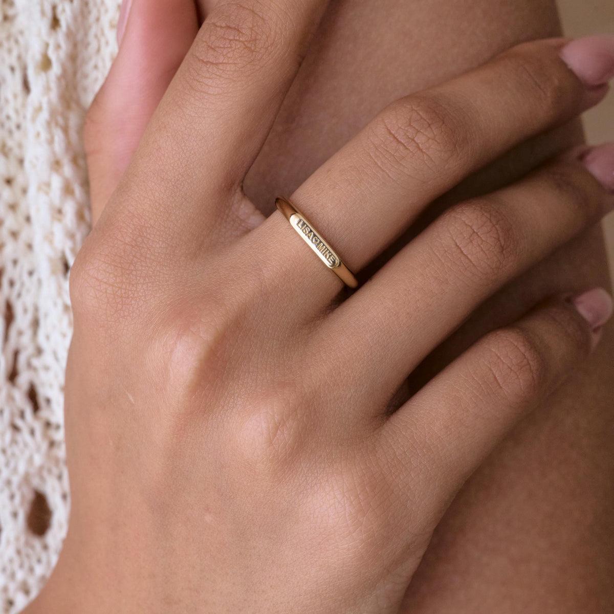 Initial Name Ring — photo 3