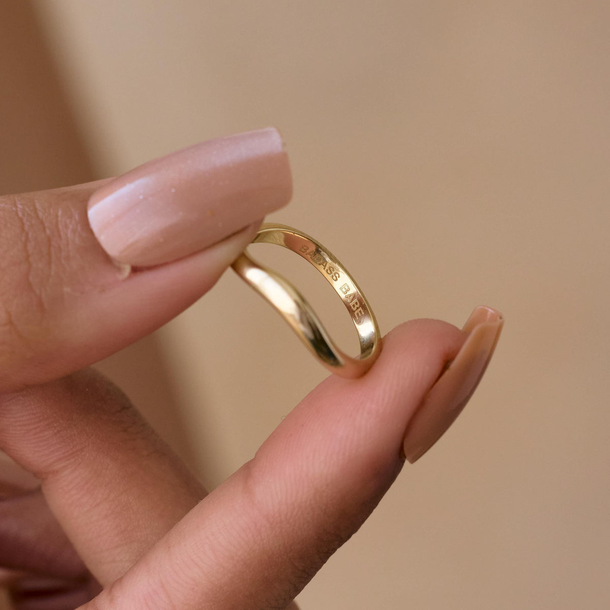 Secret Message Curve Ring — photo 8