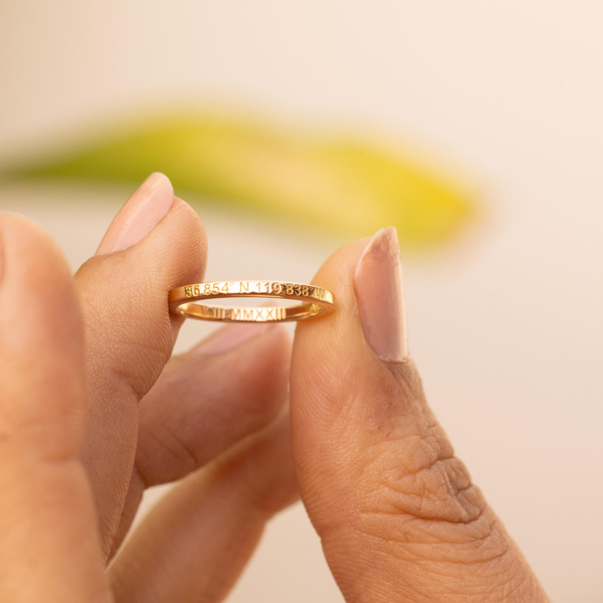 Personalized Engraved Stacking Band — photo 14