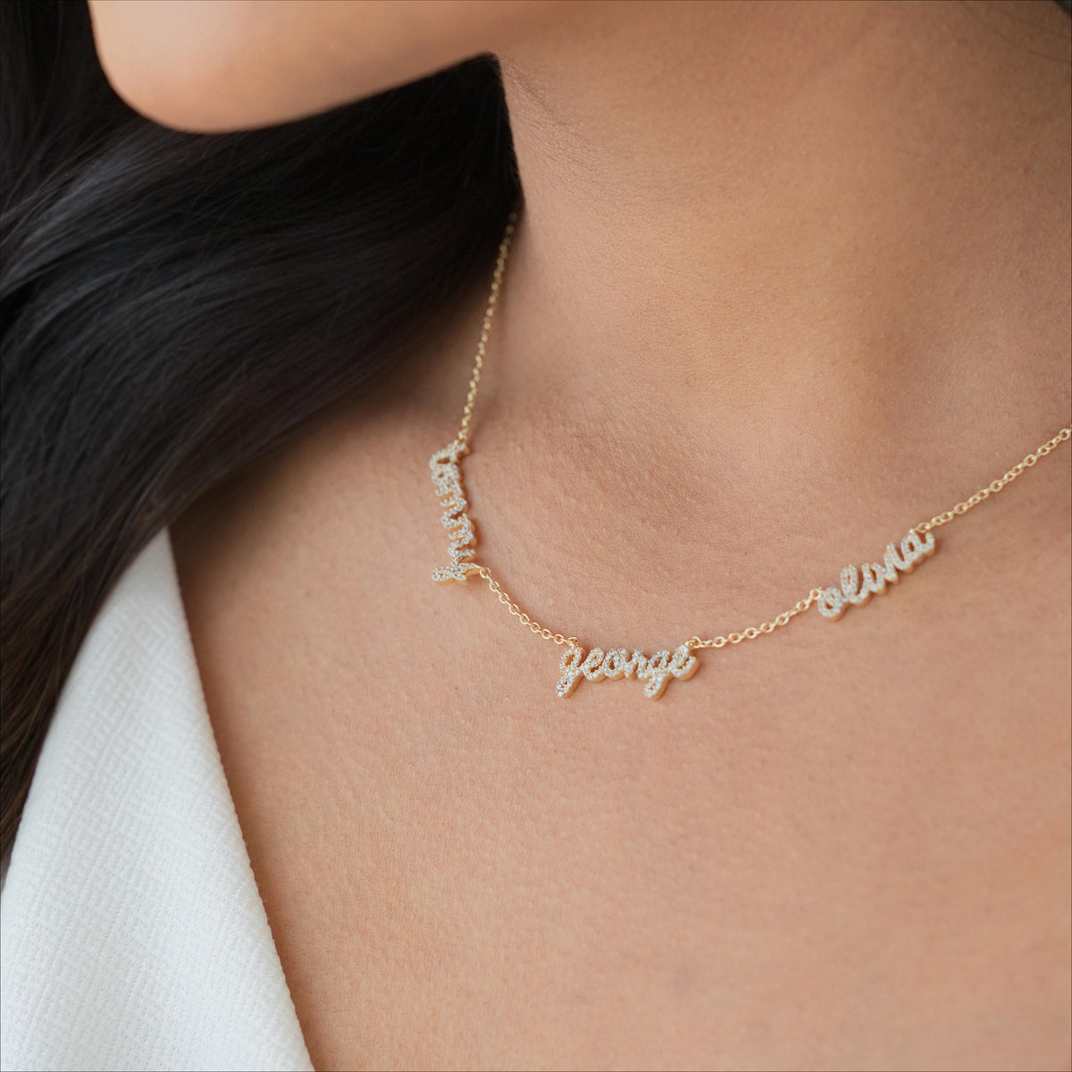 Multi Name Necklace, Cable Chain — photo 7
