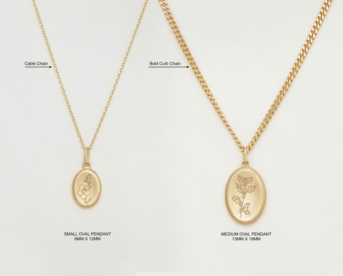 Birth Flower Worry Stone Necklace — photo 8