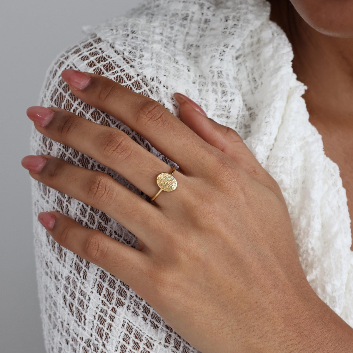 Pet Nose Print Heart Ring — photo 3