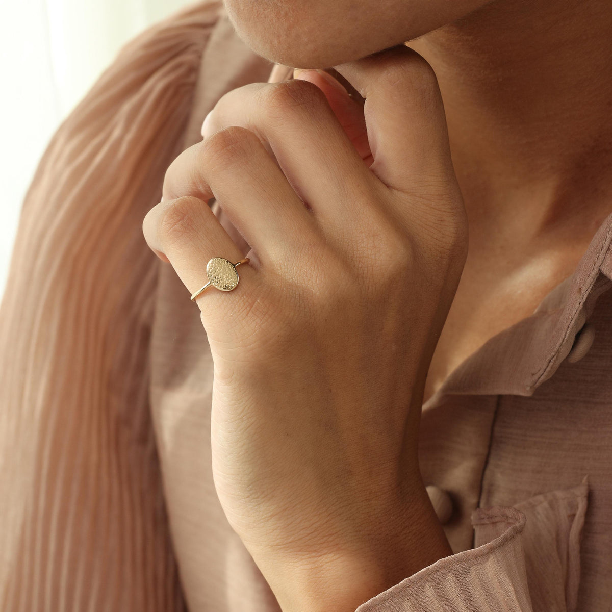 Pet Nose Print Heart Ring — photo 4