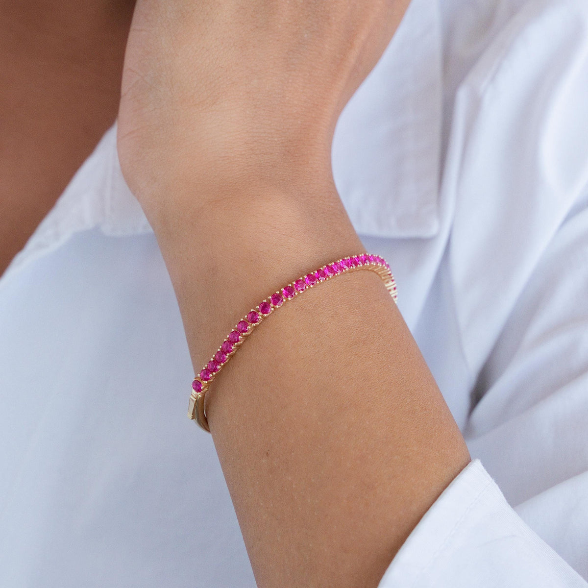 Half Collar Tennis with Removable Tennis Bracelet — photo 4