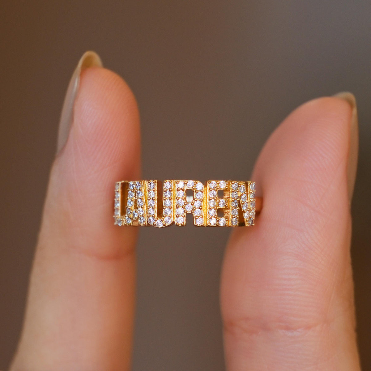 Pavé Name Ring — photo 4