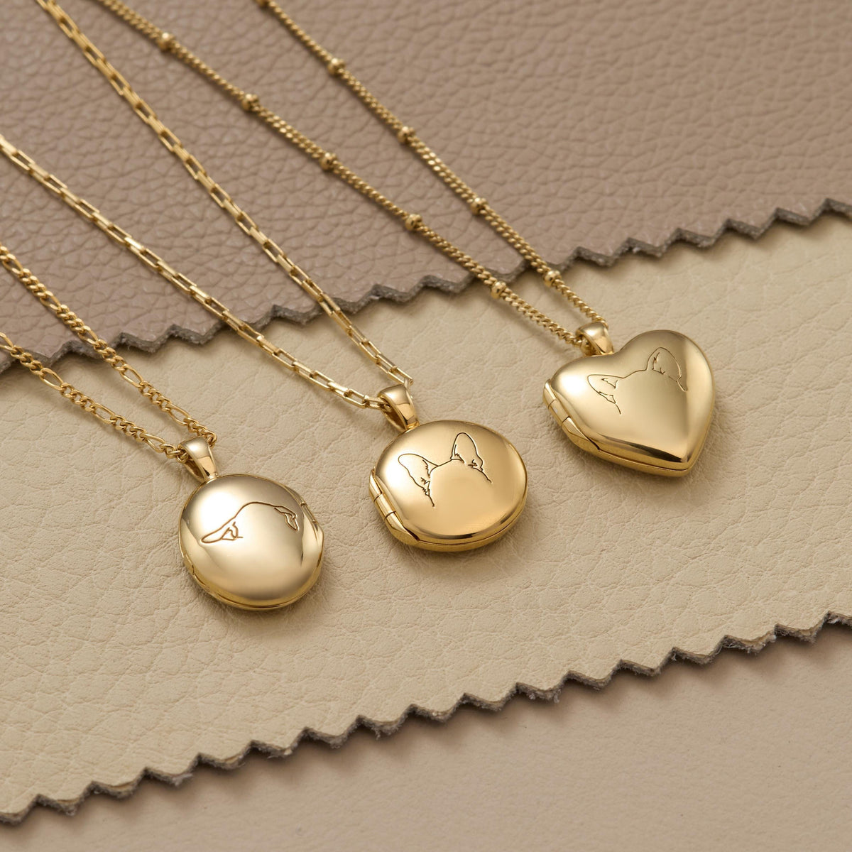 Paw Print Heart Locket Necklace — photo 4