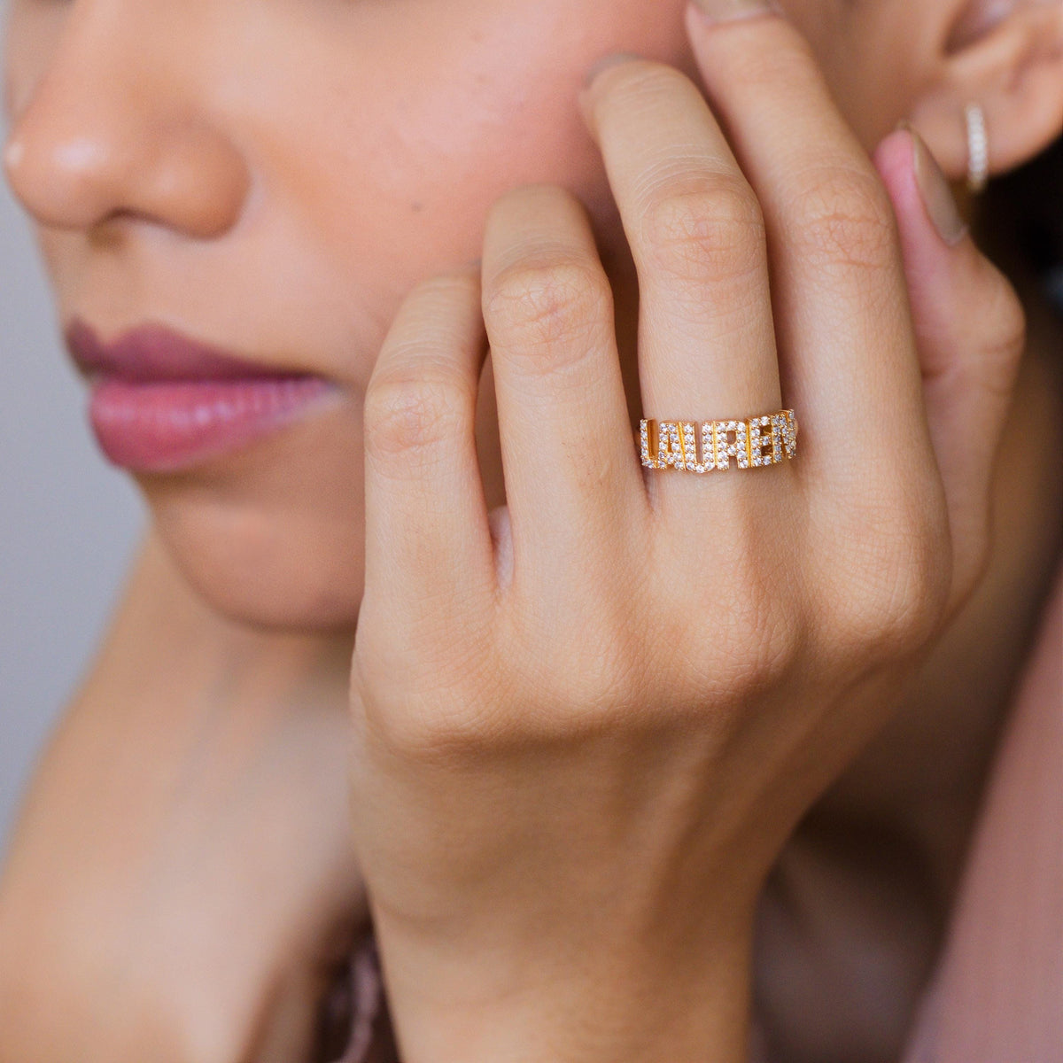 Pavé Name Ring — photo 1