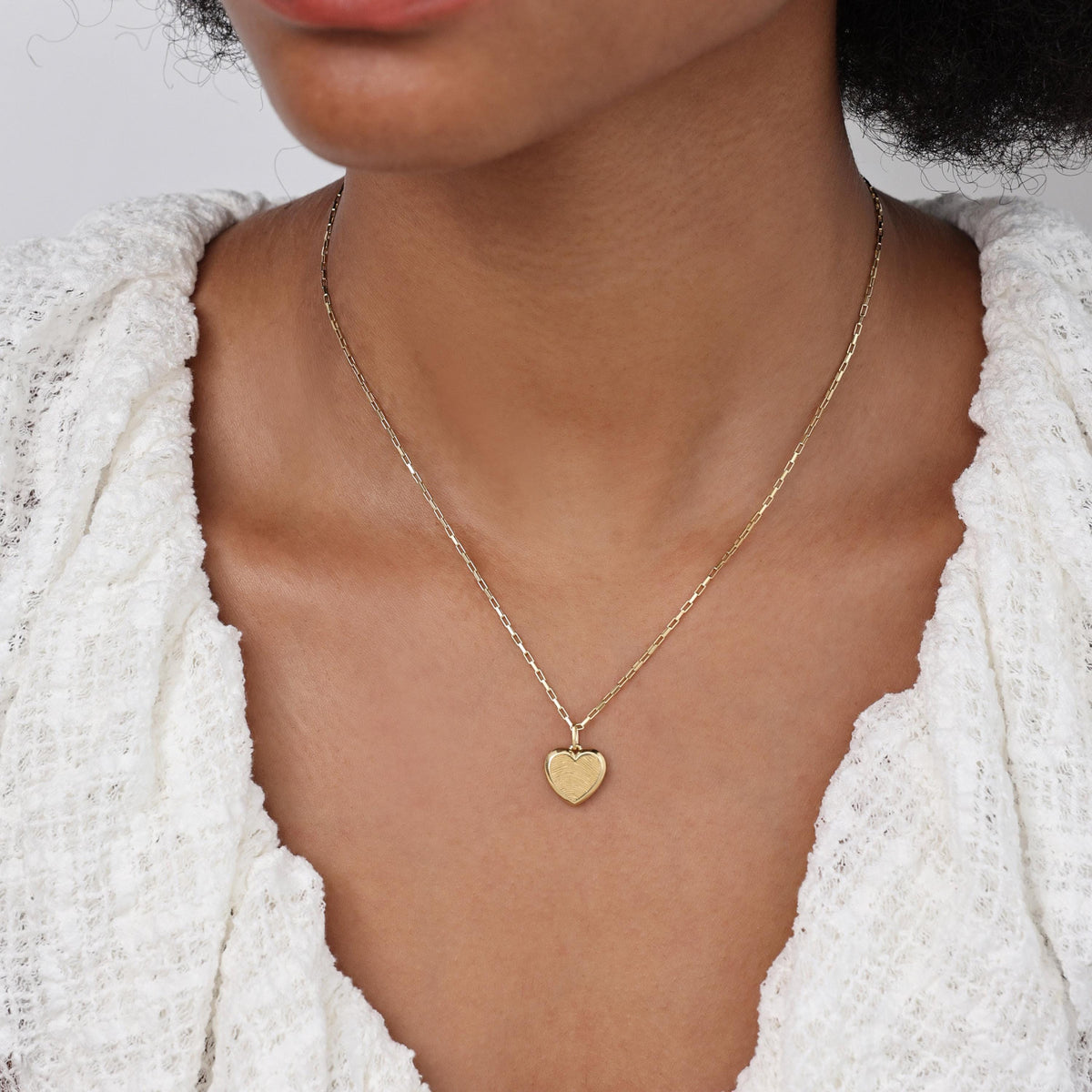 Fingerprint Heart Necklace — photo 3