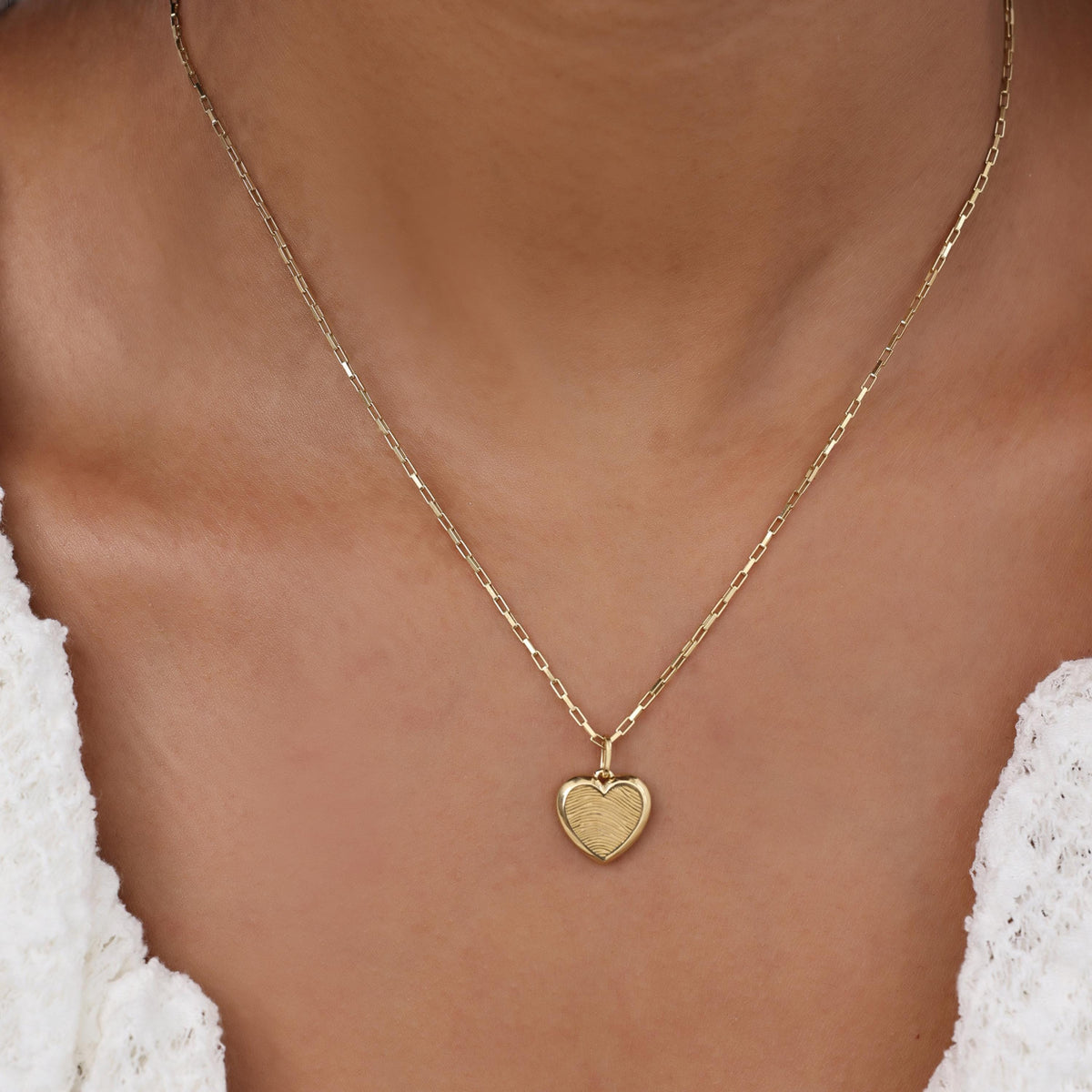 Fingerprint Heart Necklace — photo 5