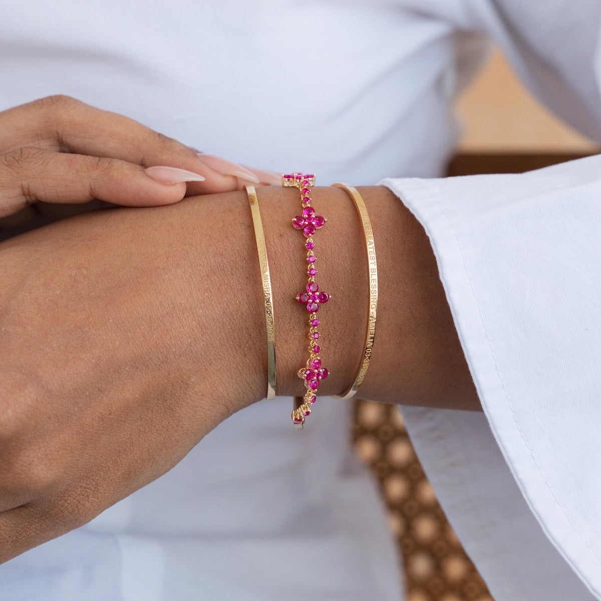 Adjustable Bolo Tennis Bracelet — photo 8