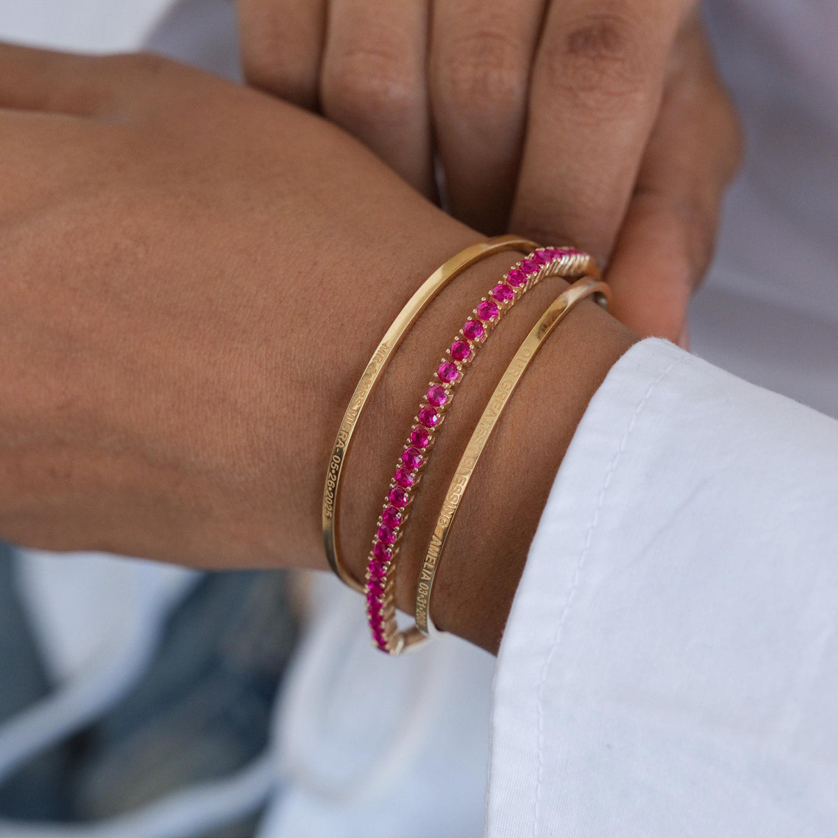 Half Collar Tennis with Removable Tennis Bracelet — photo 7