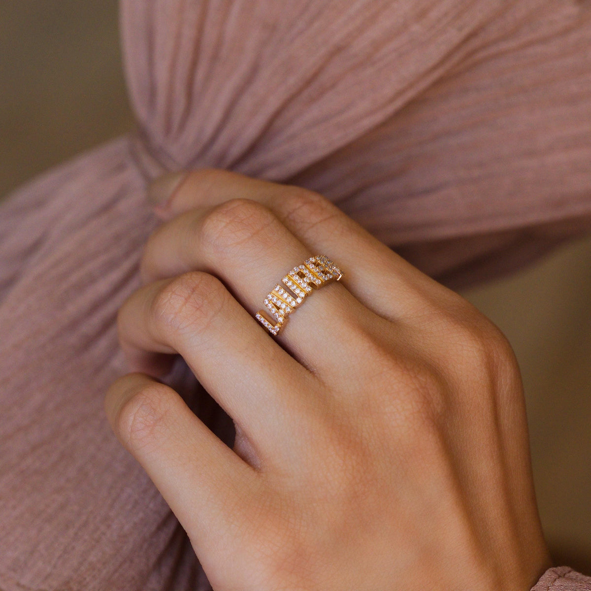Pavé Name Ring — photo 3
