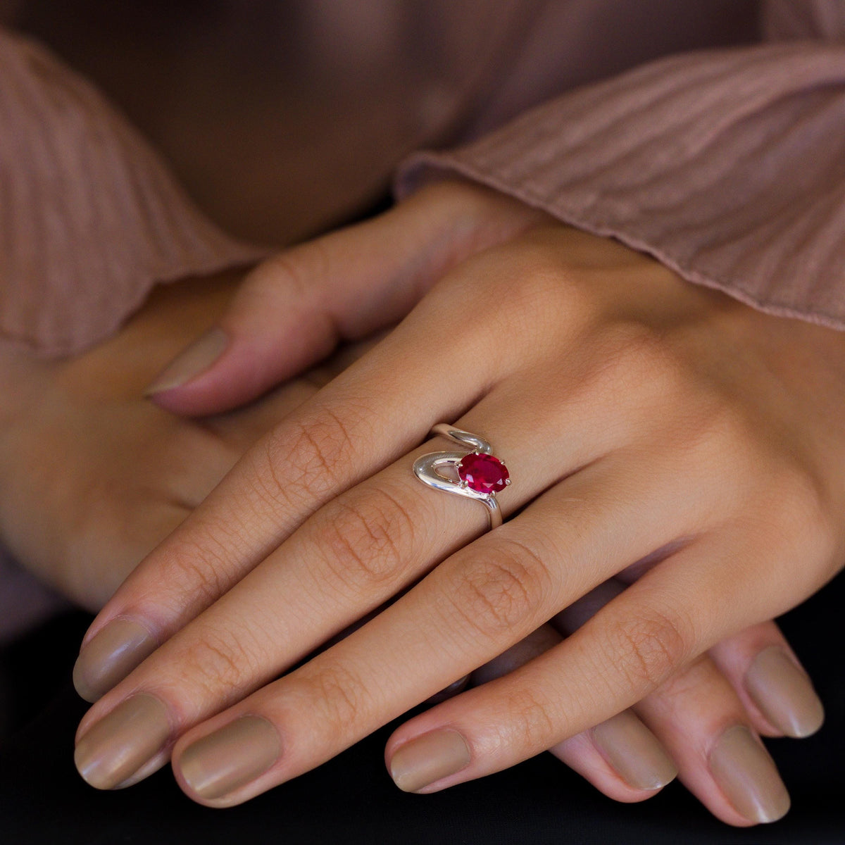 Oval Birthstone Ring — photo 7