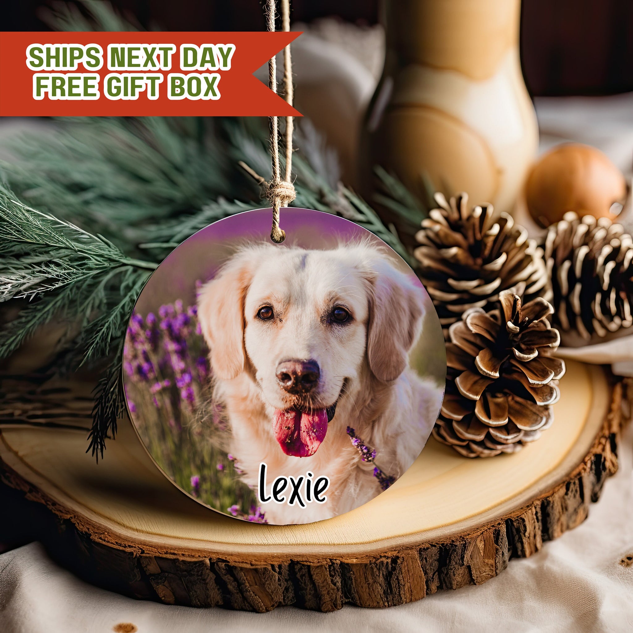 Custom Pet Memorial Ornament,  Custom Photo Ornament, Dog Memorial Gift,  Pet Ornament, Dog Memorial Ornament, Gifts for Dog Love, Dog Mom