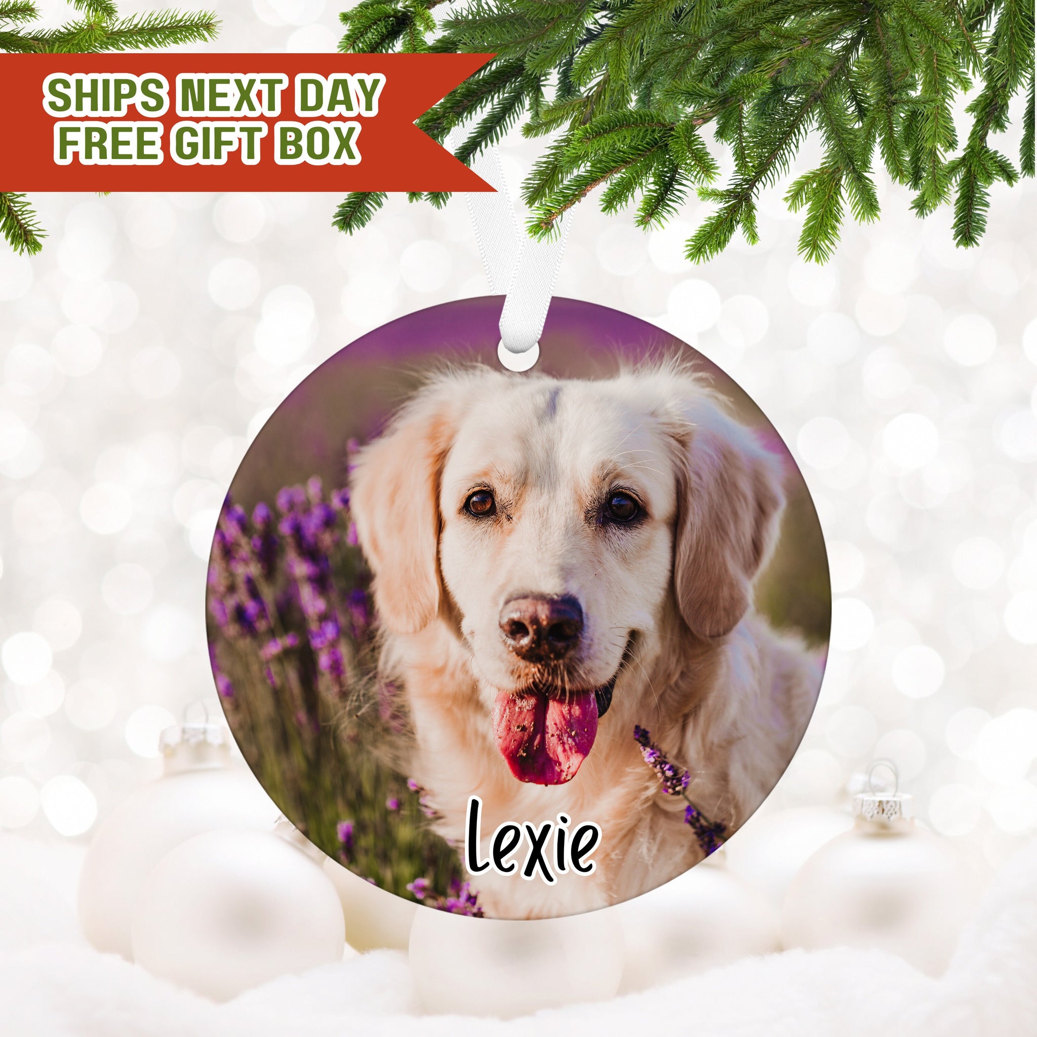 Custom Pet Memorial Ornament,  Custom Photo Ornament, Dog Memorial Gift,  Pet Ornament, Dog Memorial Ornament, Gifts for Dog Love, Dog Mom
